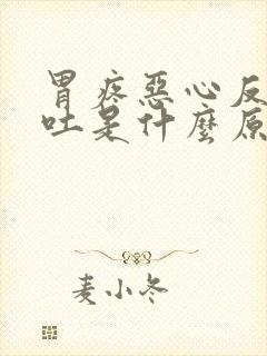 胃疼恶心反胃想吐是什么原因