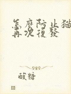 怎么防止猫尿闭再次复发