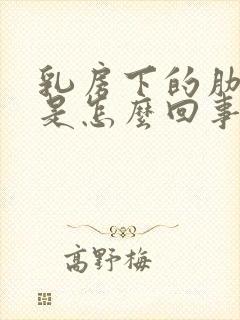 乳房下的肋骨疼是怎么回事