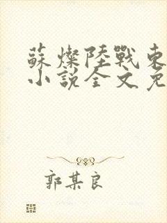 苏灿陆战东穿越小说全文免费