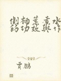 侧柏叶煮水洗头的功效与作用