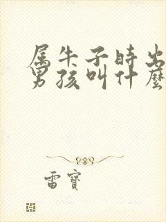 属牛子时出生的男孩叫什么名字好