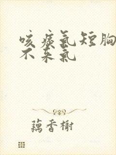 咳痰气短胸闷上不来气