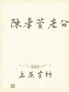 陈孝萱老公封面