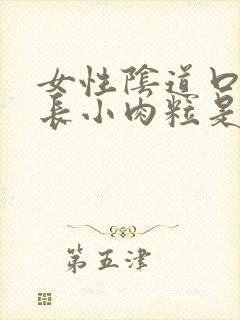 女性阴道口旁边长小肉粒是怎么回事