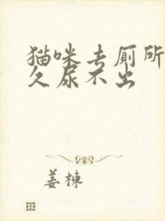 猫咪去厕所蹲很久尿不出