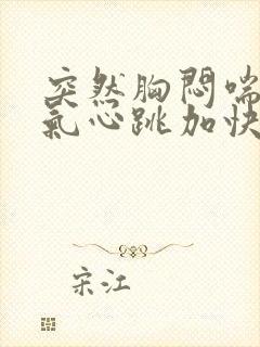 突然胸闷喘不上气心跳加快