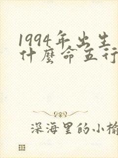 1994年出生什么命五行属性封面