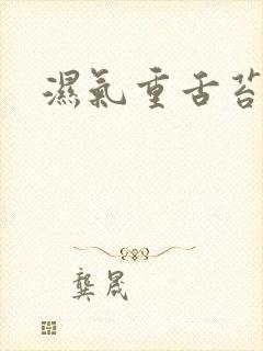 湿气重舌苔白黄