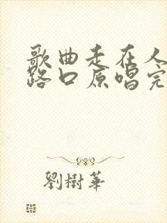 歌曲走在人生的路口原唱完整版封面