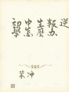 初中生叛逆期厌学怎么办封面