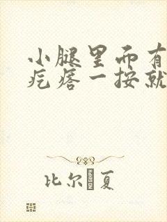 小腿里面有个硬疙瘩一按就疼