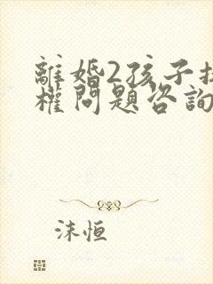 离婚2孩子抚养权问题咨询