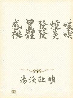 感冒发烧咳嗽扁桃体发炎吃什么药