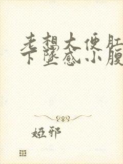 老想大便肛门有下坠感小腹胀痛