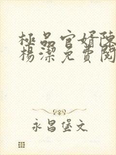 极品官婿陈阳与杨洁免费阅读