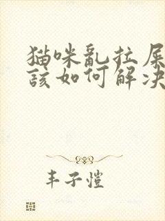 猫咪乱拉屎拉尿该如何解决