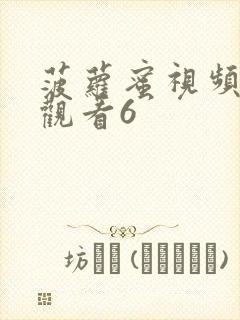 菠萝蜜视频在线观看6