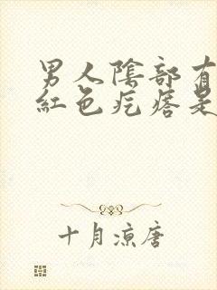 男人阴部有出现红色疙瘩是怎么回事