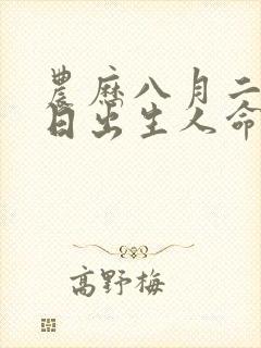 农历八月二十六日出生人命运