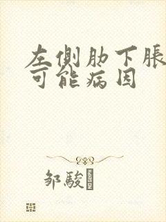 左侧肋下胀痛的可能病因