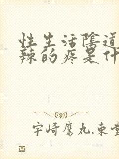 性生活阴道火辣辣的疼是什么原因