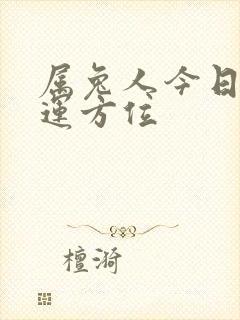 属兔人今日偏财运方位封面