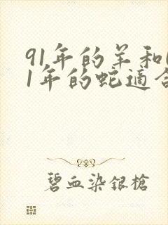 91年的羊和01年的蛇适合婚配吗封面