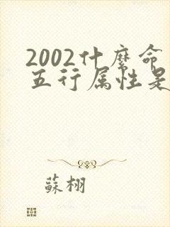 2002什么命五行属性是什么