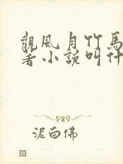 观风月竹马篇原著小说叫什么名字