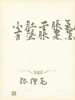 小肚子胀气肛门有坠胀是怎么回事