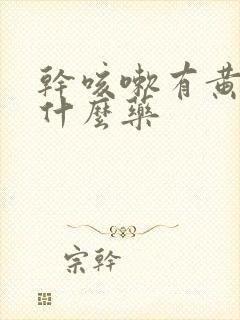 干咳嗽有黄痰吃什么药