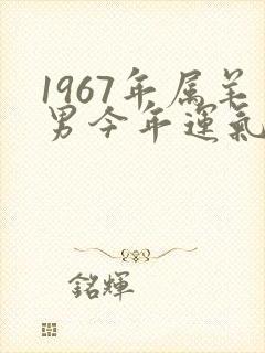 1967年属羊男今年运气如何