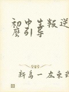 初中生叛逆期怎么引导