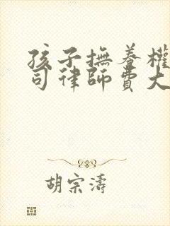 孩子抚养权打官司律师费大约多少钱