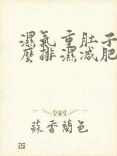 湿气重肚子大怎么排湿减肥