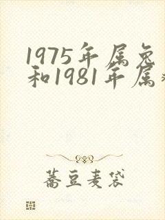 1975年属兔和1981年属鸡姻缘好吗