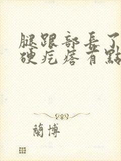 腿跟部长了一个硬疙瘩有点疼是怎么回事