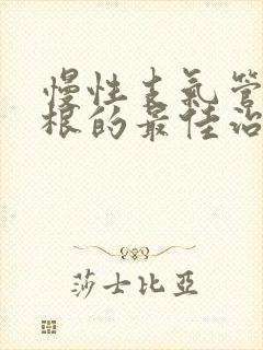 慢性支气管炎断根的最佳治疗方法封面