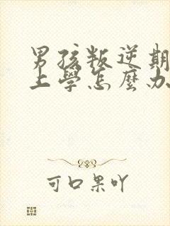 男孩叛逆期不想上学怎么办