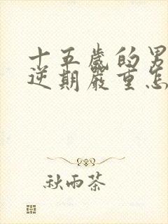 十五岁的男孩叛逆期严重怎么办