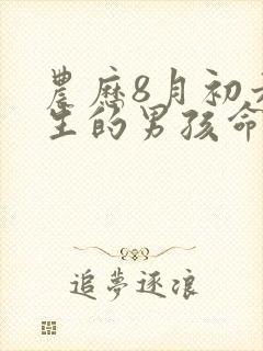 农历8月初六出生的男孩命运怎样