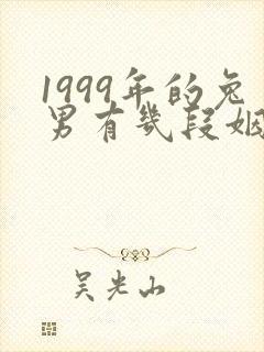 1999年的兔男有几段姻缘封面