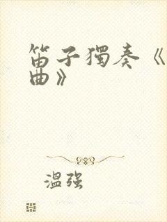 笛子独奏《丰收曲》