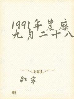1991年农历九月二十八出生命运如何