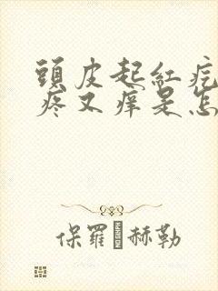 头皮起红疙瘩又疼又痒是怎么回事封面