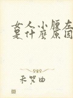 女人小腹左边痛是什么原因