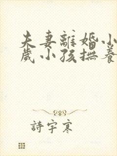 夫妻离婚小孩2岁小孩抚养权归谁