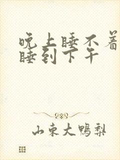 晚上睡不着白天睡到下午