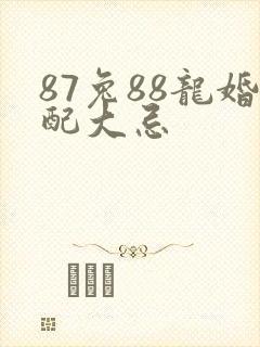 87兔88龙婚配大忌